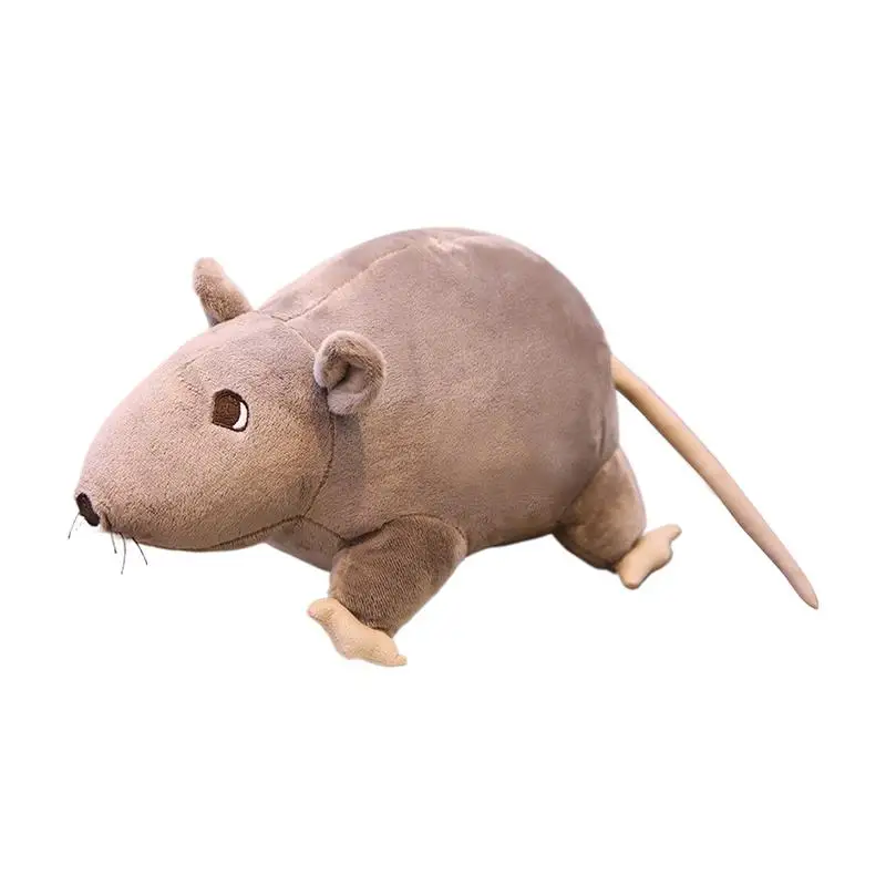 ラット-子供のためのリアルな柔らかいぬいぐるみぬいぐるみ、偽のいたずら、偽の猫、ハロウィーンパーティー用品