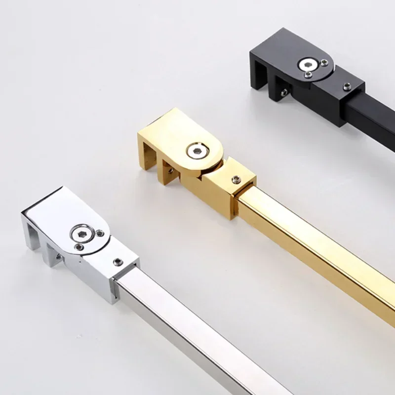 Universal adjustable shower room  glass fixed support frame, partition connection piece, stainless steel punch free pull rod