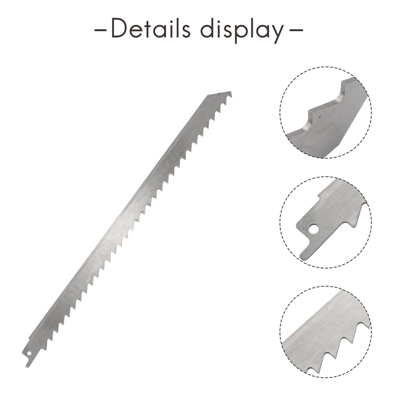 12Inch Reciprocating Saw Blade For Food Cutting Big Teeth Saw Blades For Freeze Meat, Ice Cubes 3Pcs