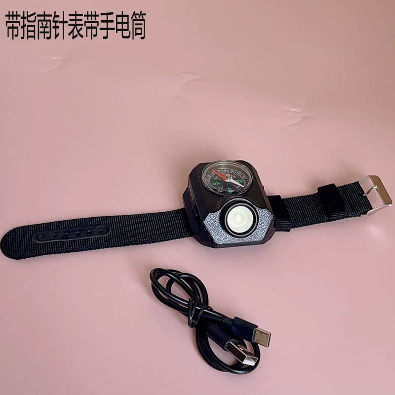 التخييم في الهواء الطلق ساعة صغيرة صغيرة ضوء LED خرزة مصباح توفير الطاقة ضوء المعصم ليلة الصيد مصباح يدوي صغير يعتم #1