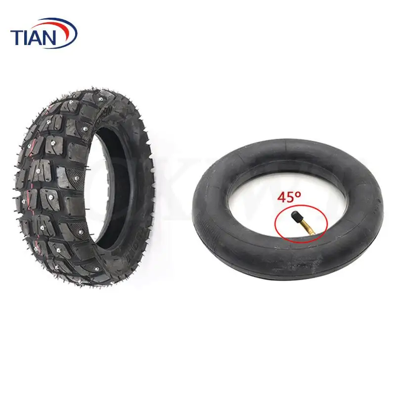 10x3 Inch Cross Country Anti Skid Pedal Scooter Tire Winter Snow inner Outer Tyre 255x80