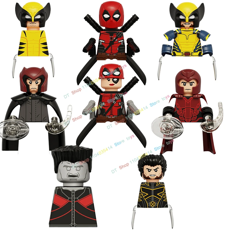 MOC-figuras de acción de Deadpool, bloques de juguete, accesorio de Anime de dibujos animados, bloques de construcción, juguetes de regalo, KT1076