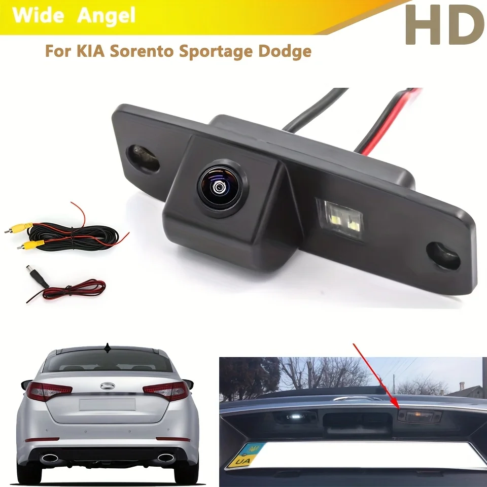 Cámara de Visión Trasera Gran Angular para KIA Sorento, Sportage, Ceed (ED), Rio X-Line y DODGE Attitude MC