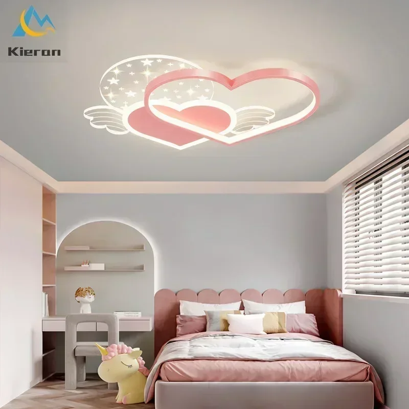

Modern Minimalism Love LED Ceiling Lamp Bedroom Study Restaurant Ceiling Light Living Room Decor High-light Acrylic Ceiling Lamp