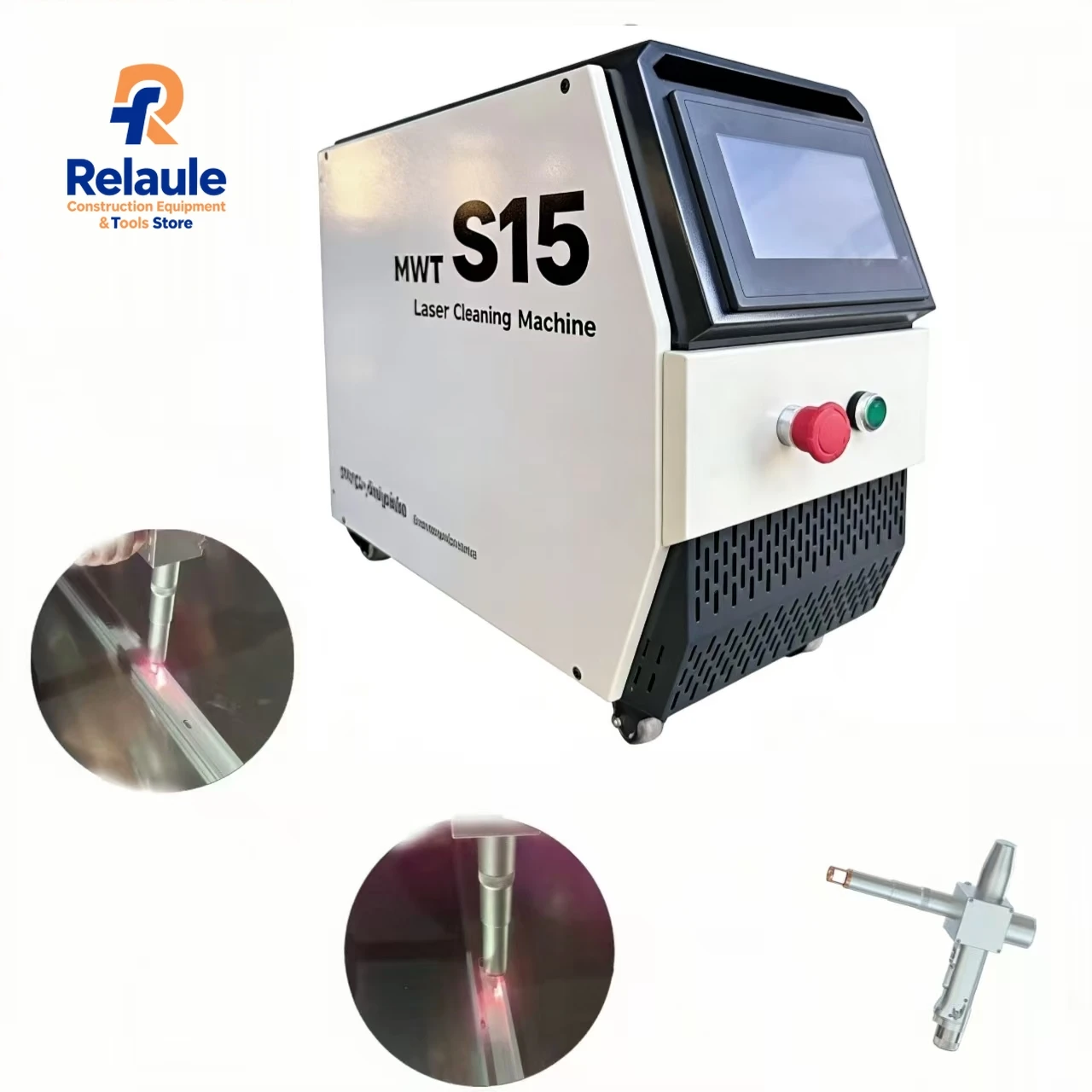 High Power Handheld Lser Cleaner and Welder 2000W for Metal Plate Lase Cleaning Efficiency 10 15 M2 Per Hour