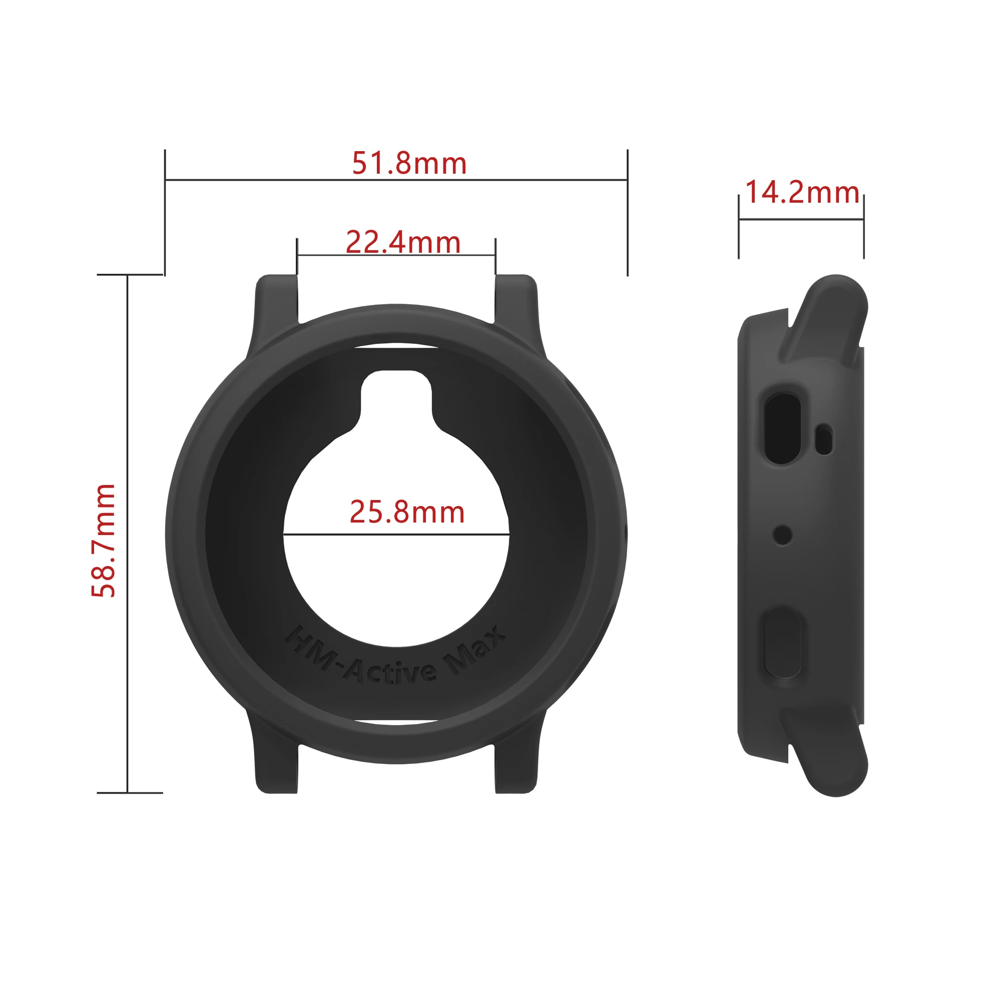 Silicone Protective Case+Strap For Amazfit Active Max Soft Protector Shell Frame Bumper Cover image 6