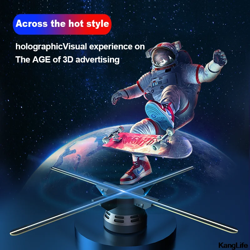 

F65 3D Fan Hologram Projector HD Light Display Wall-Mounted Wifi Sign Holographic Advertising Projector Player Remote Contral