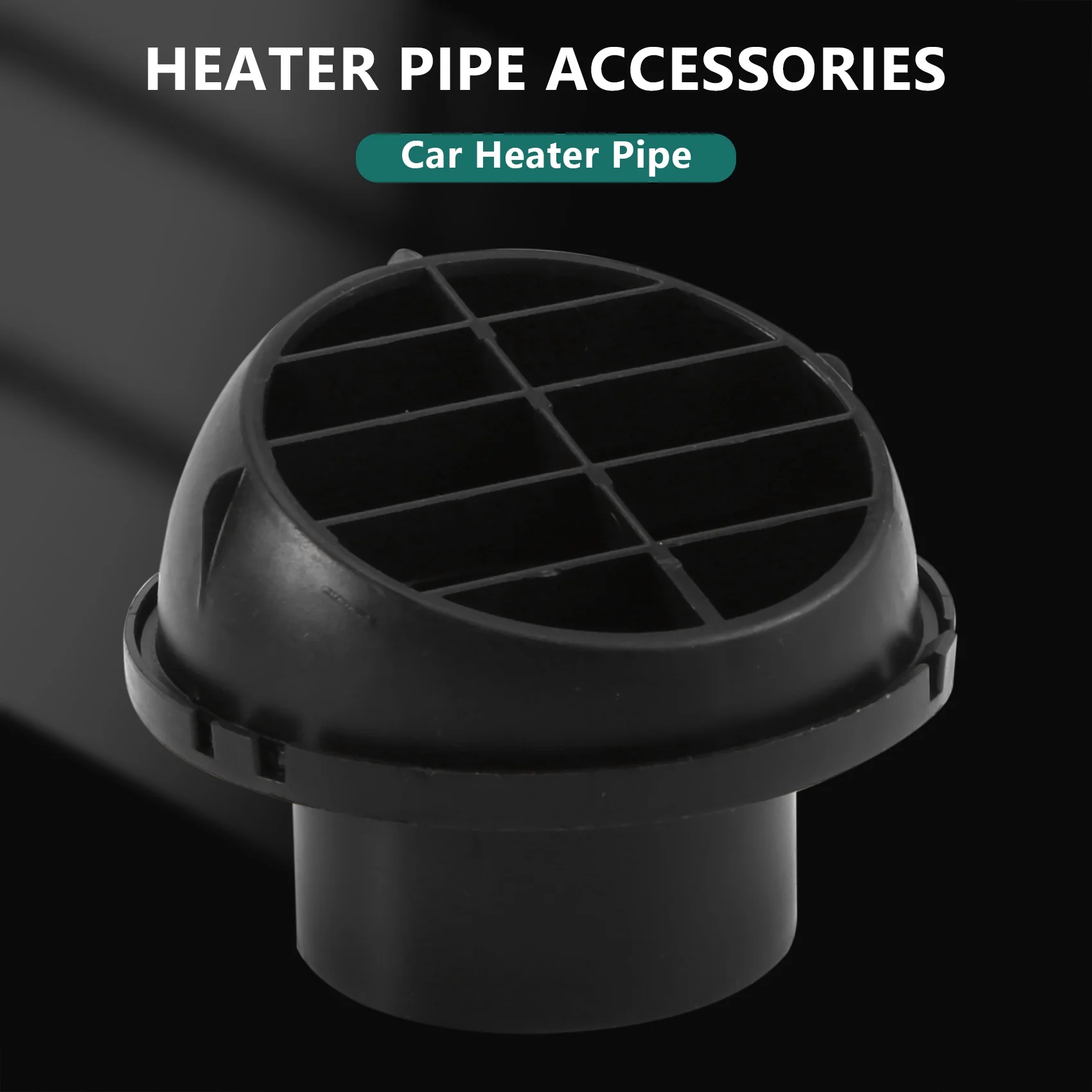 60mm Car Auto Heater Pipe Duct T Piece Warm Air Outlet Vent Hose Clips Set for Parking Heater Webasto Eberspacher