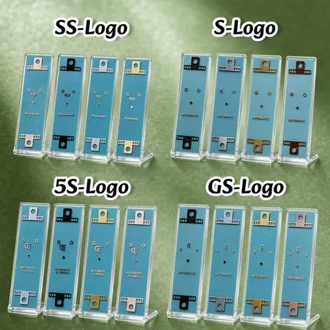 NH S Logo New 3D metal Logo sticker suitable for 27-30MM flat dial Four color sticker watch modification accessories