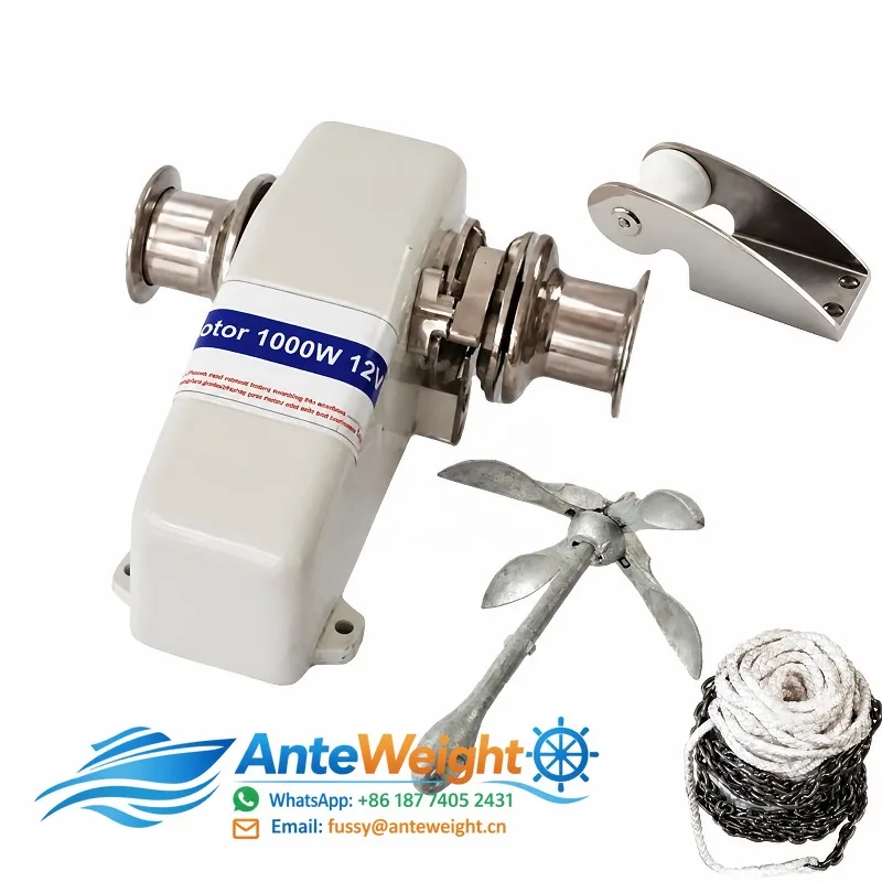 Marine Grade Stainless Steel 316 Horizontal Vertical Anchor Winch High Strength Boat Windlass Capstan for Ship Rigging