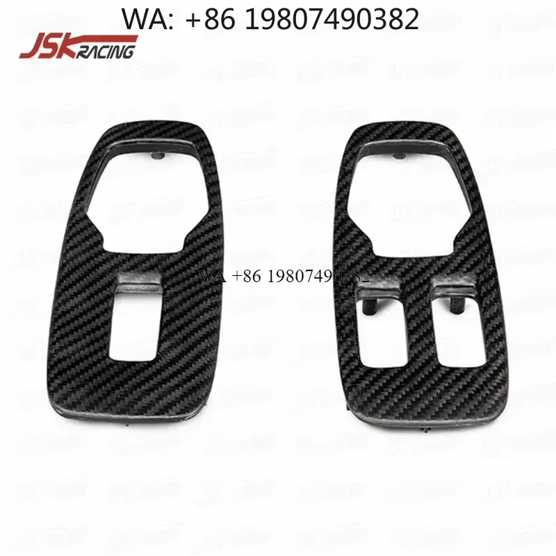 Wmwmnu Dry Carbon Fiber Window Switch Panel for 2015-2018 540C 570S 570GT 600LT Interior Trim Replacement Parts