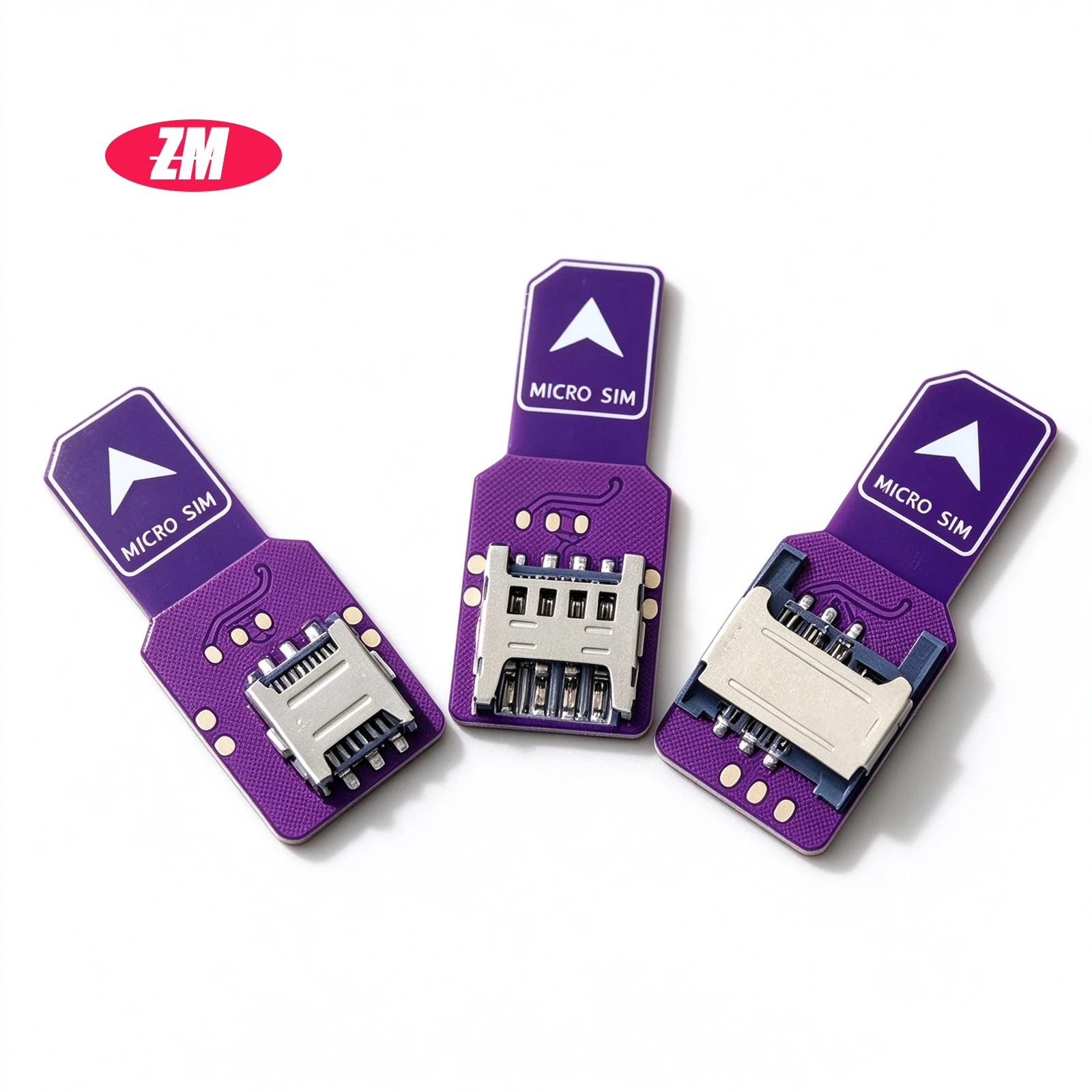 MICRO SIM Card to Mini SIM Card Adapter Expander Test Board PCB Board SIM Card Reader Quick Conversion Card Male to Female 2pcs