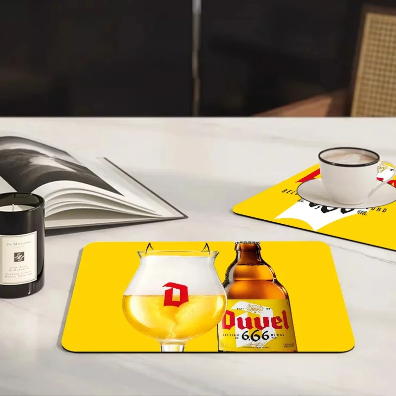 VIKAMA Absorbent Non-Slip Coaster Quick Drying Mat for Beer Coffee Wine Kitchen Home