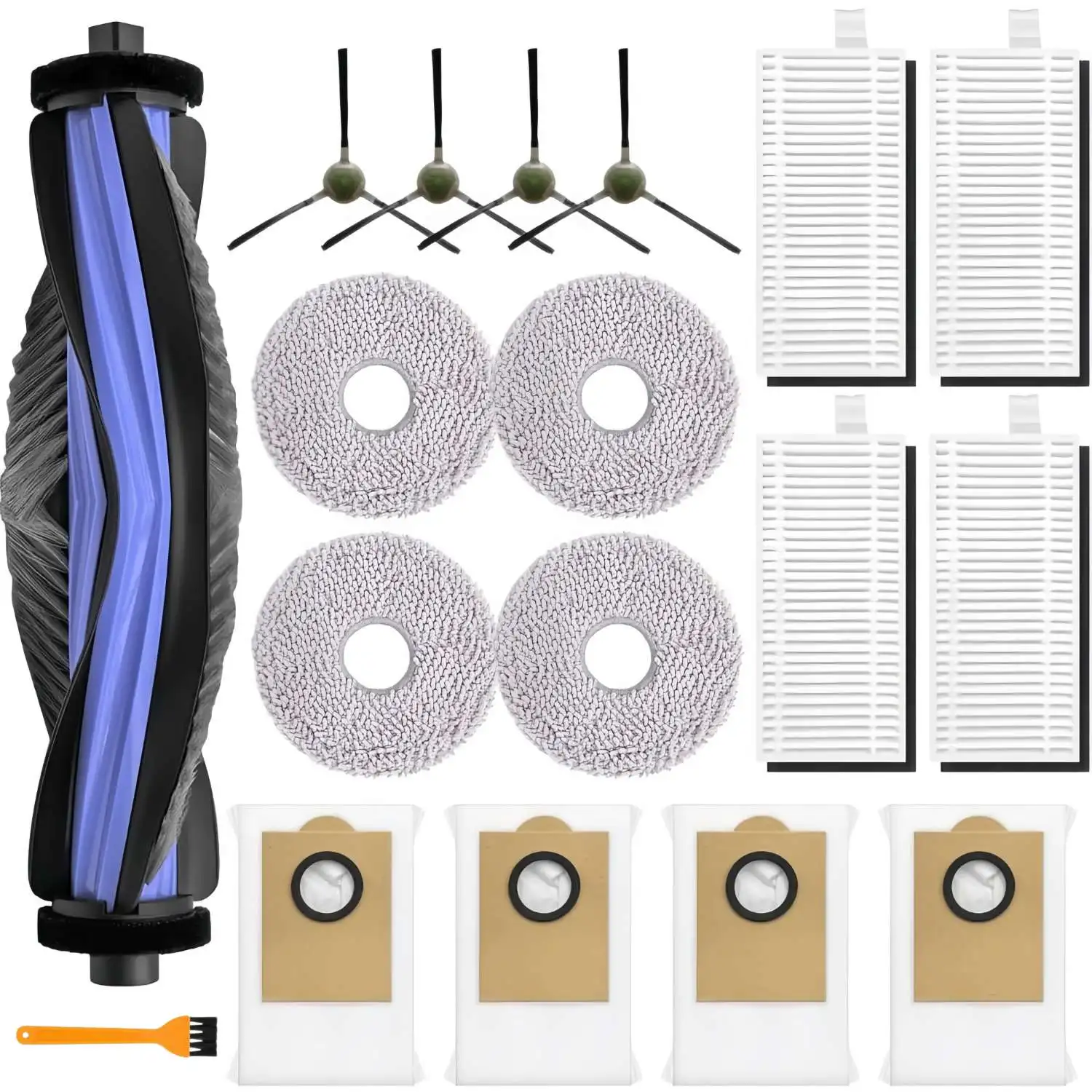 Accessories For Lefant M3 / M3 MAX / M3L / M3 Gen2 / M3 Ultra Robot Vacuum HEPA Filters Main Side Brush Mop Cloth Pads Dust Bags