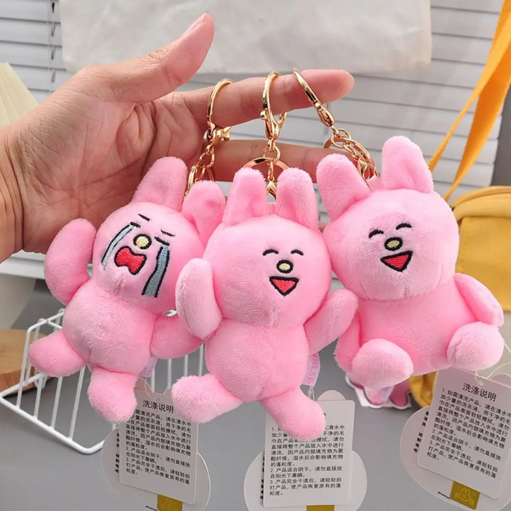 PP Cotton Rabbit Plush Doll Pendant Soft Collection Bunny Plush Stuffed Toy Hanging Decoration Cartoon Plush Bunny Keychain