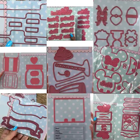 Coloured Ribbon 2026 New Metal Cutting Dies Stamps For Scrapbook Diary Decoration Embossing Template DIY Greeting Card Handmade