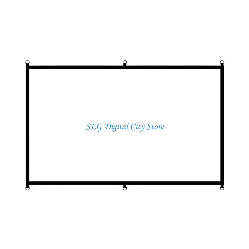 

U75B Quick Release D Rings Cinema Screen 16:9 Size Polyester Material For Home Use