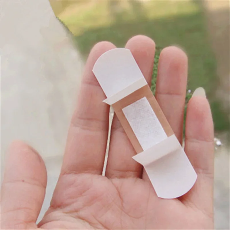 100pcs/set 72x19mm Band Aid PE Sticking Plaster for Wound Dressing Patch Adhesive Bandages First Aid Strips Woundplast