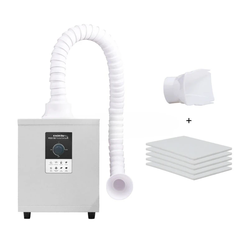 Laser Fume Extractor FES150 Soldering Smoke Absorber Purifier HEPA for Nail Salon,Beauty,DTF Purifier,Laser Engraving