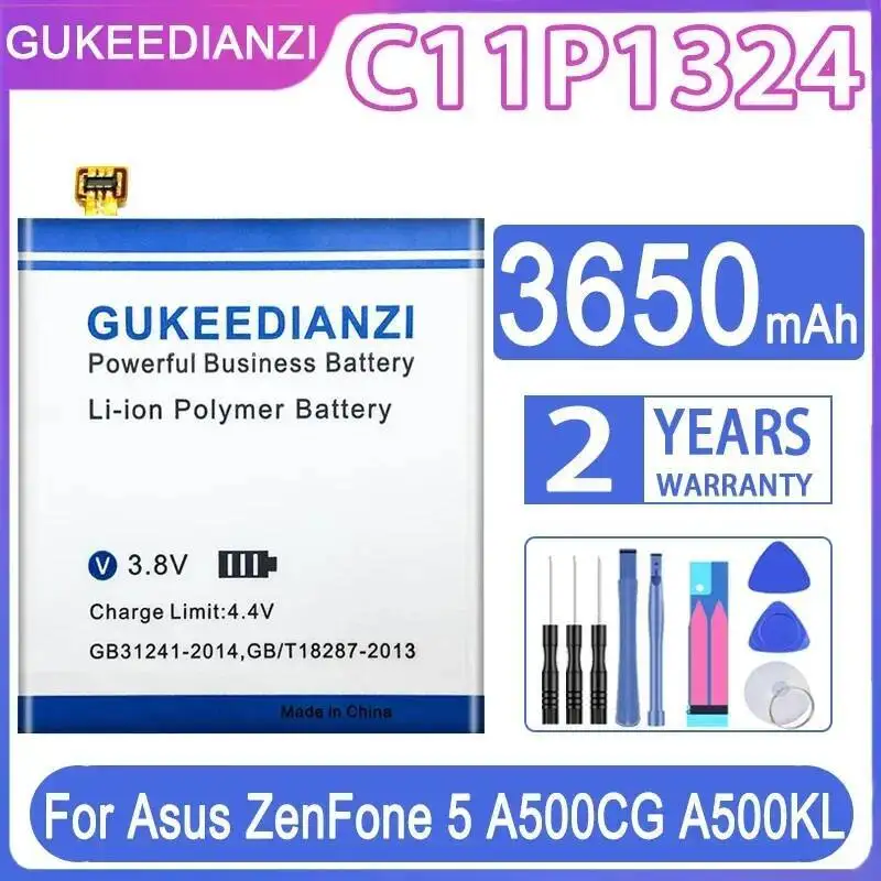 

Mobile Phone Battery C11P1324 Without Iron Sheet 3650Mah For Asus Zenfone 5 A500G A500 A500CG A501CG A500KL Zenfone5