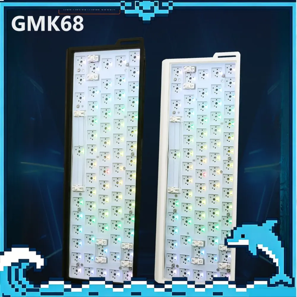 ZUOYA GMK68 Mechanical Keyboard Kit Three Mode Hot Swap RGB Gaming Keyboard DIY Kit Customize sandwich cotton Gamer keyboard kit