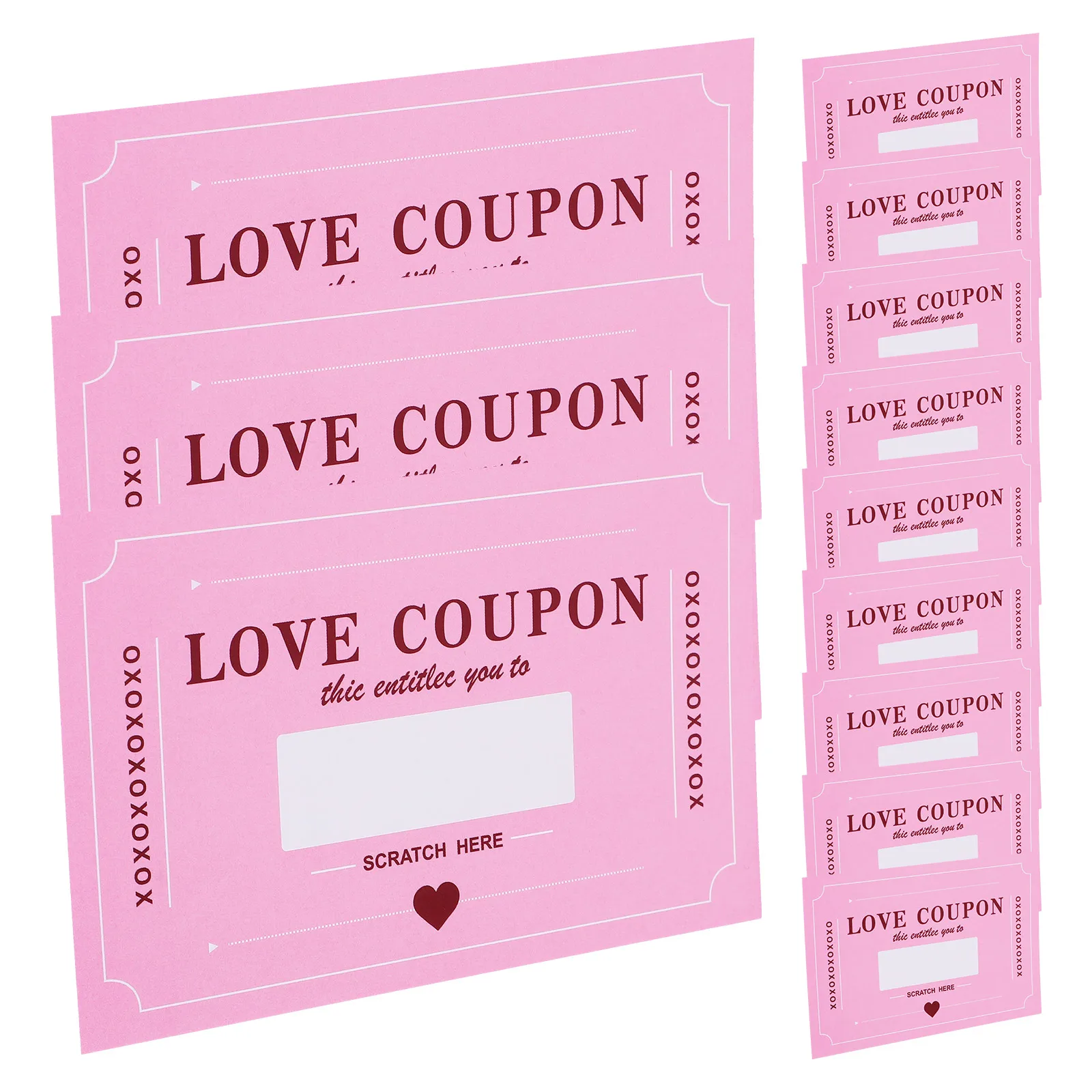 

Valentine'S Day Scratch Off Cards Diy Couple Date Romantic Anniversary Birthday Party Fun Gift For Him Her