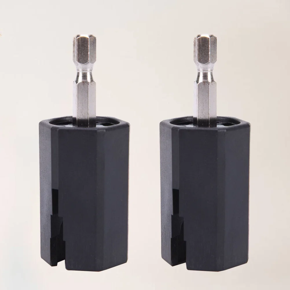 

2Pcs Guitar Electric Drill Plug Hex Winder Head Tools String Winder Pin Puller Repair Accessories Black Comfortable Long Life