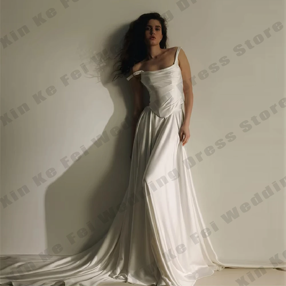 シンプルな女性のブライダルドレスセクシーなオフショルダーノースリーブプリンセスマーメイドウェディングドレスフォーマルビーチパーティー花嫁ドレスカスタマイズ