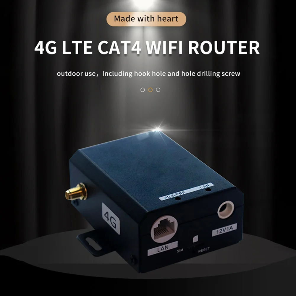 Imagem -02 - Roteador Industrial do Cartão do Sim da Categoria 4g H927 150mbps 4g Lte Cat4 com Apoio Externo da Antena 16 Usuários de Wifi para Exterior