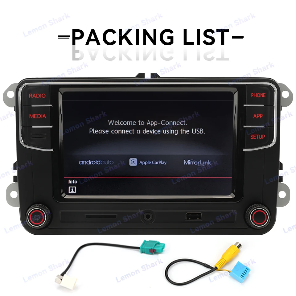 راديو السيارة MIB Carplay 6RD035187B Noname RCD330 Plus Android Auto AUX Headunit لـ VW Caddy Jetta MK5 MK6 Golf 5 6 POLO Passat CC