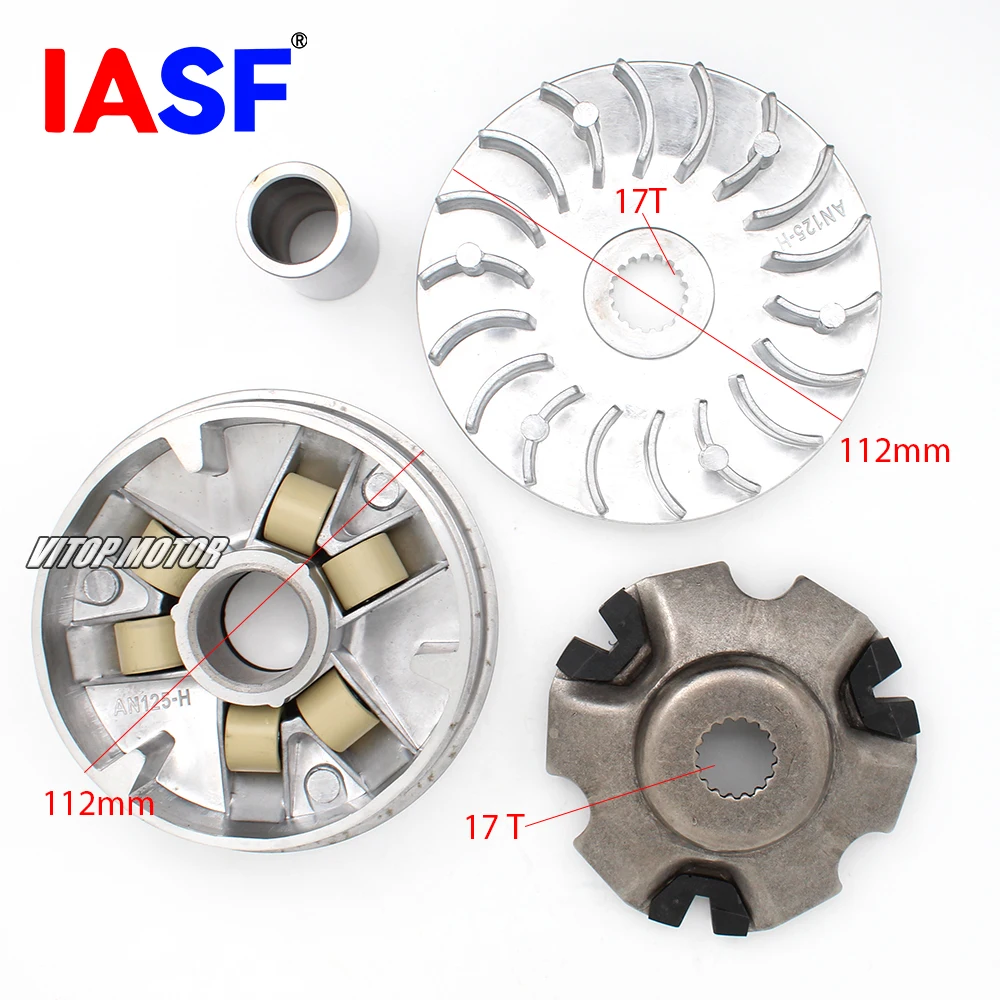 Motorcycle Drive Clutch Variator Pulley Assembly For Suzuki AN125 HS125T QS150T HJ125T-7 125cc Scooter Engine Spare Parts