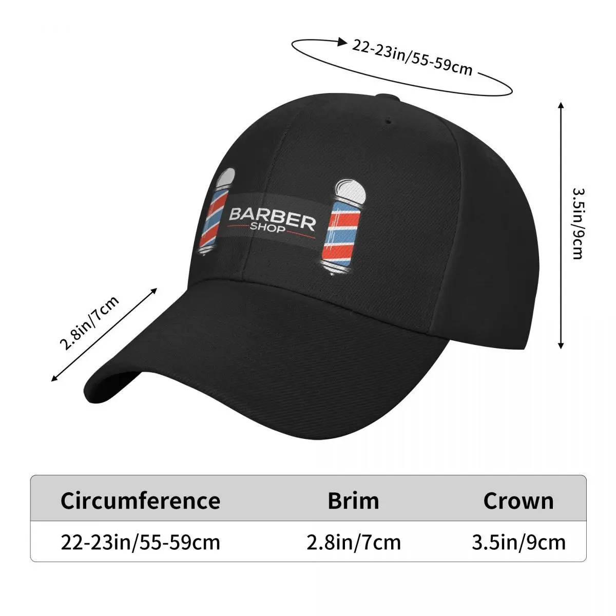 Barber Shop topi Golf 18 Pria Wanita, topi Golf untuk pria, topi bisbol