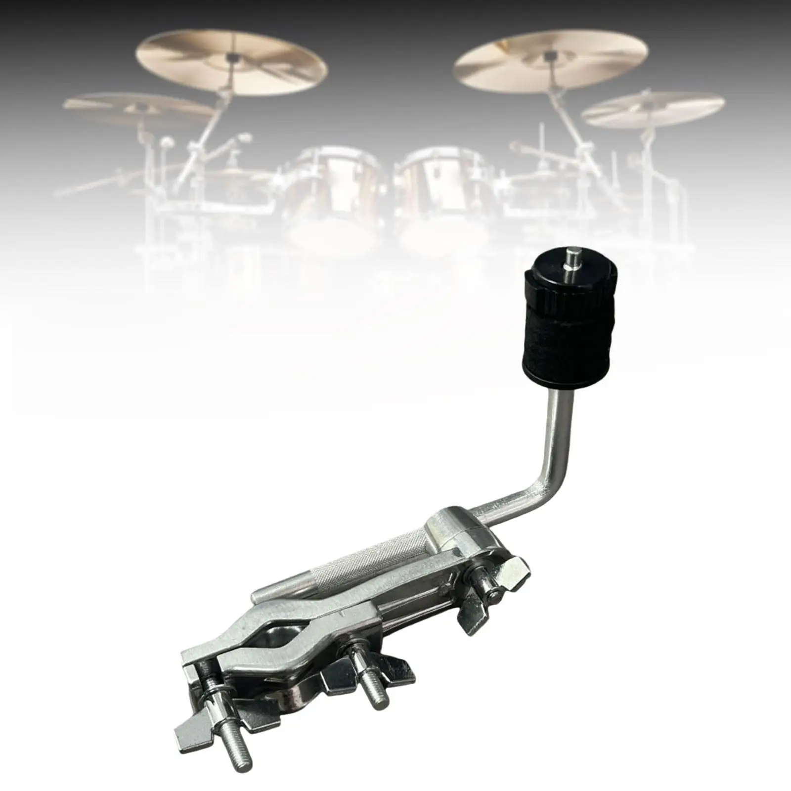 Cymbal Stand Clamp Extended Cymbal Holder Clip Metal Drum Extension Stand Clamps Bass Drum Cowbell Holder Cowbell Mount Bracket