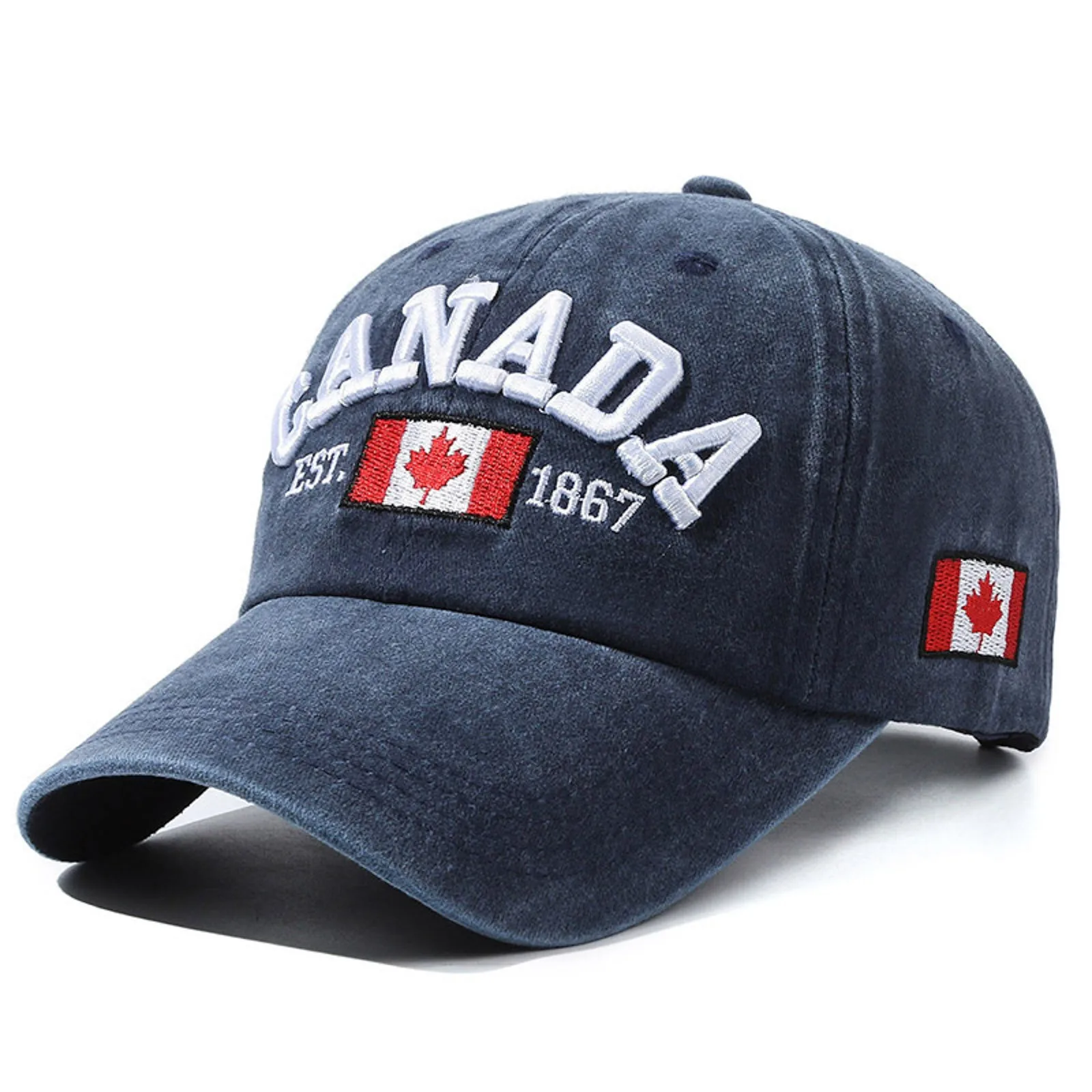 Canada Baseball Cap Canada Day Embroidered Maple Leaf Flag Adjustable Hat Sec Championship Hat 2017