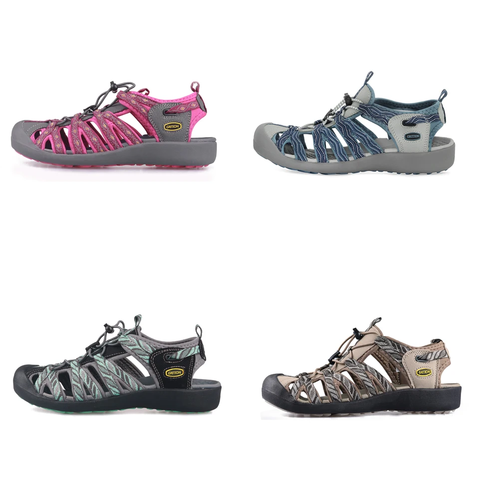 GRITION-Sandalias para exteriores para mujer, zapatos informales transpirables para la playa, de marca de lujo, ligeros, para senderismo, talla