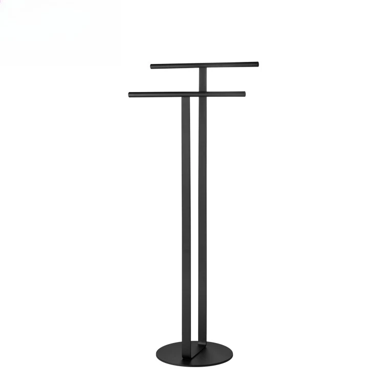 

Stainless Steel Floor Standing Bath Towel Rack for Hotel's Bathroom Drying Towel Holder