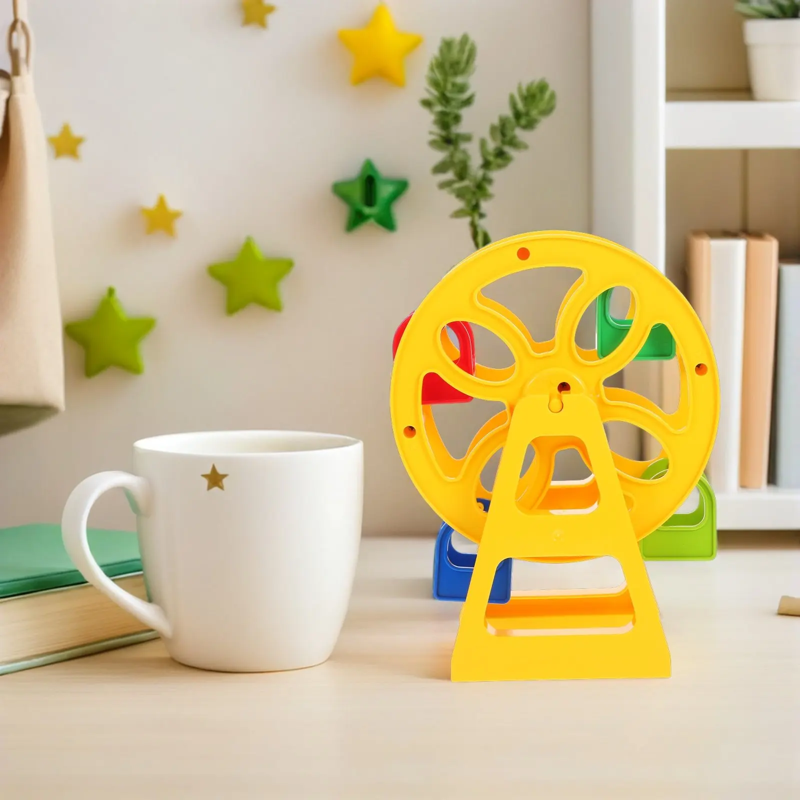 

Ferris Wheel Train Track Accessory Plastic Charming Design Enhance Kids Imagination Creativity Mini House Decor
