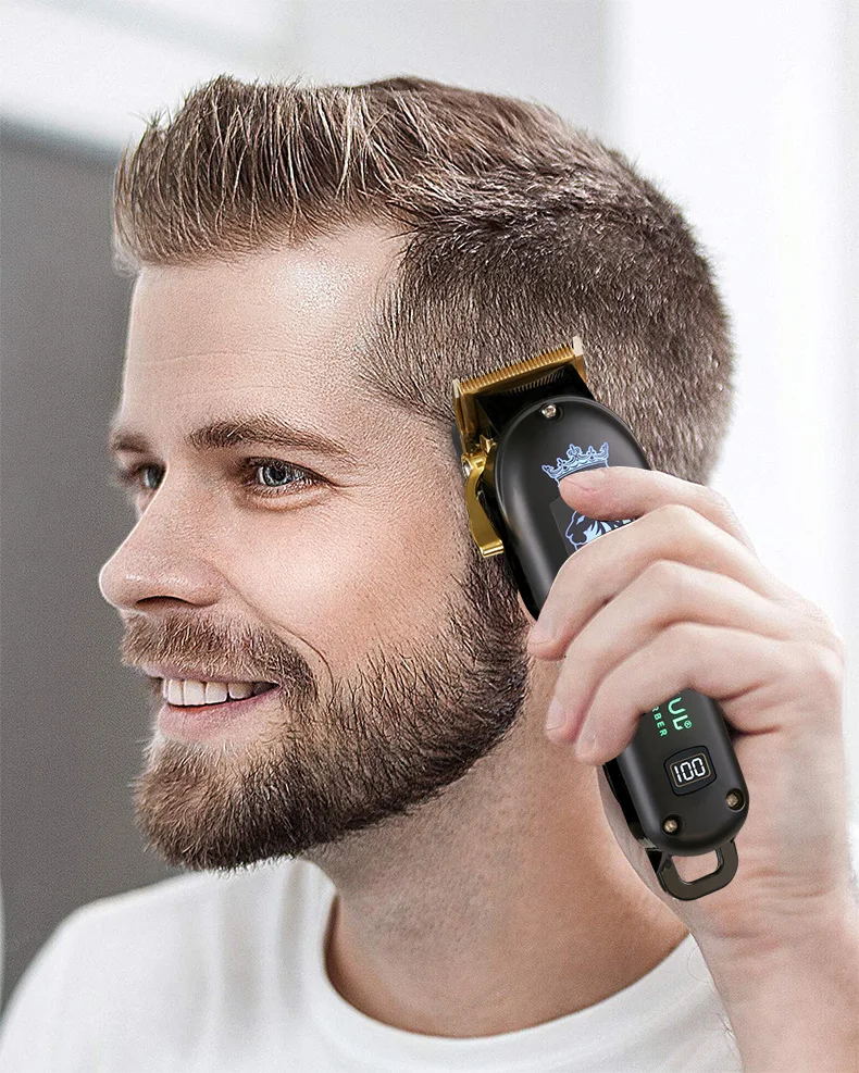 MAGICFUL Neue Professionelle Haarschneidemaschine Wiederaufladbare Elektrische Trimmer Für Männer Bart Kinder Friseur Schneiden Maschine Haarschnitt Maschine – Detail 4