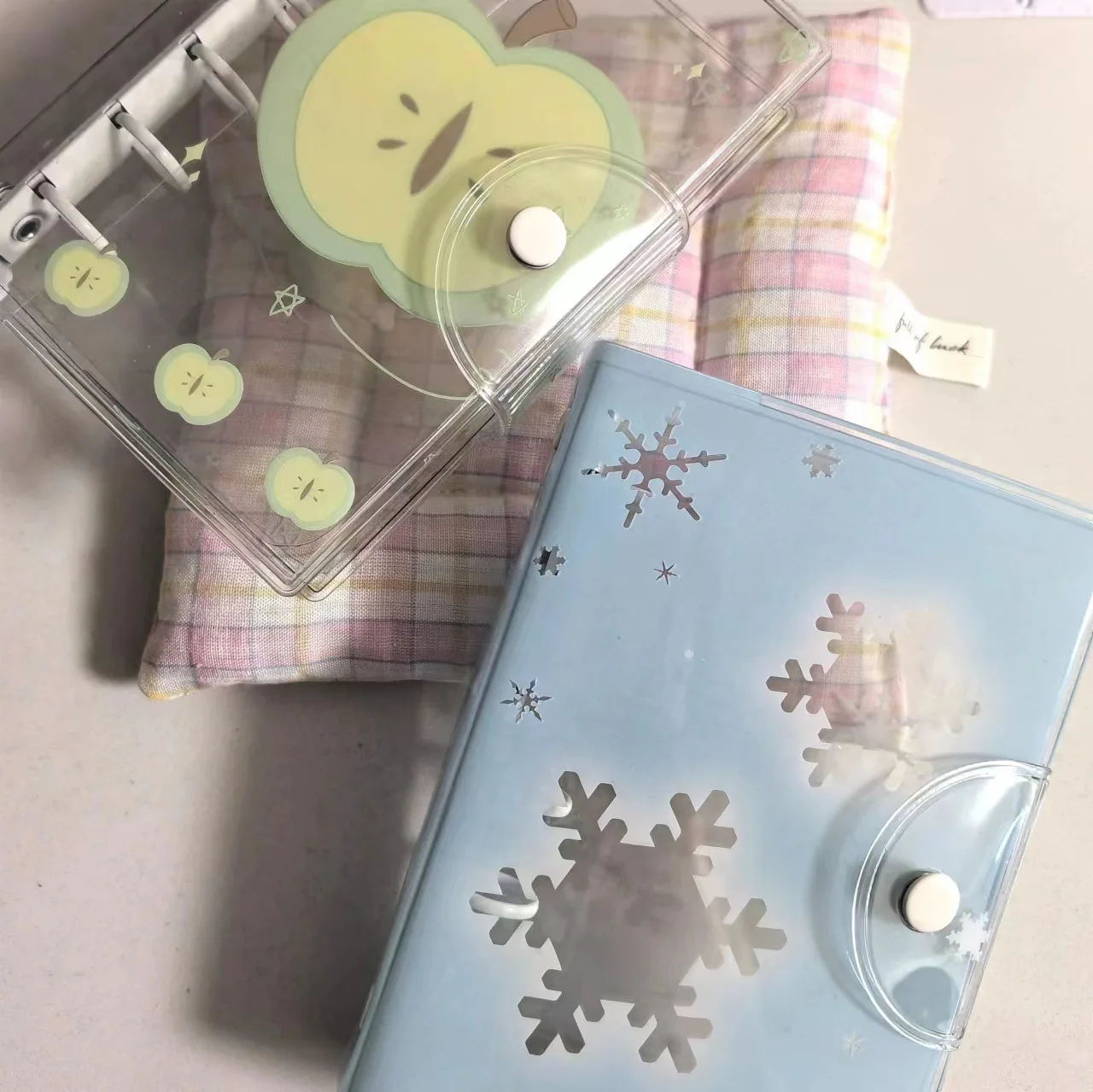 A7 Candy Cute Green Apple Coloured Binder Cover Journal Sketchbook Accessories Diary Office Supplies