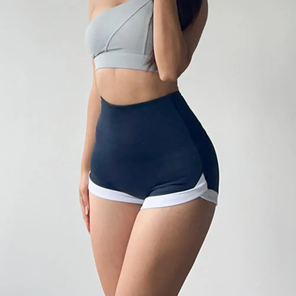 

Women Yoga Shorts Elastic Waistband Push Up Ultra-Mini Sport Shorts Summer High Waist Hip Lifting Fitness Shorts Gym Clothing