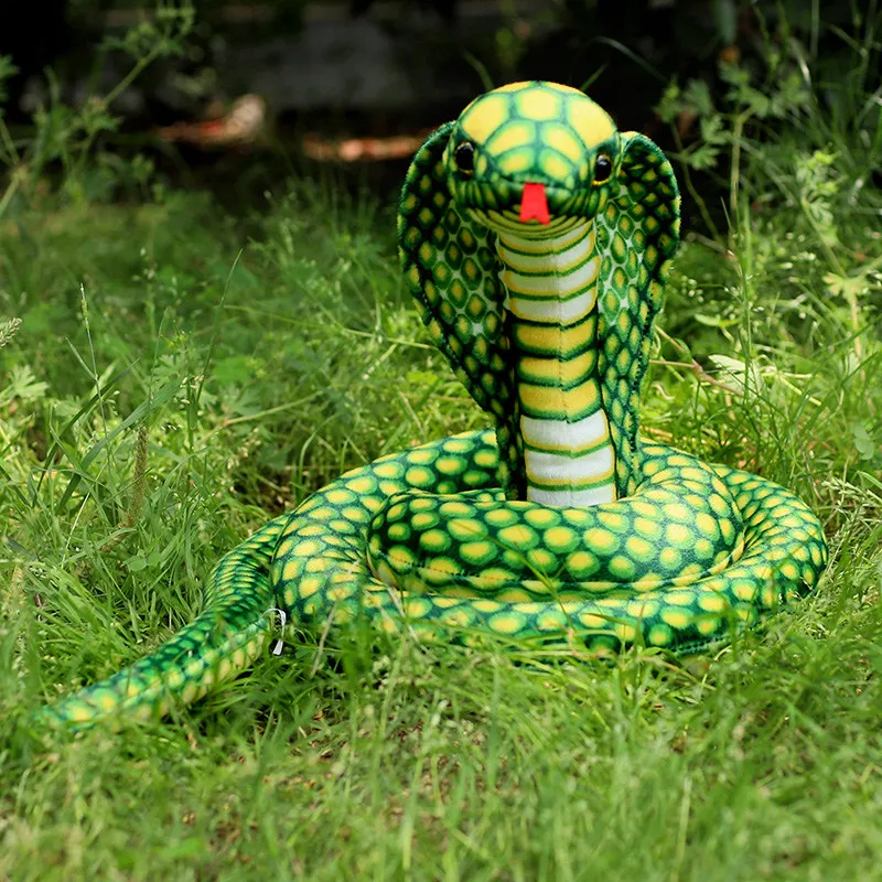 200/300CM 3D simulazione Cobra Snake Toy, Little Snake Animal peluche, giocattoli per bambini, decorazioni per la casa compleanno Tricky Prank Gifts