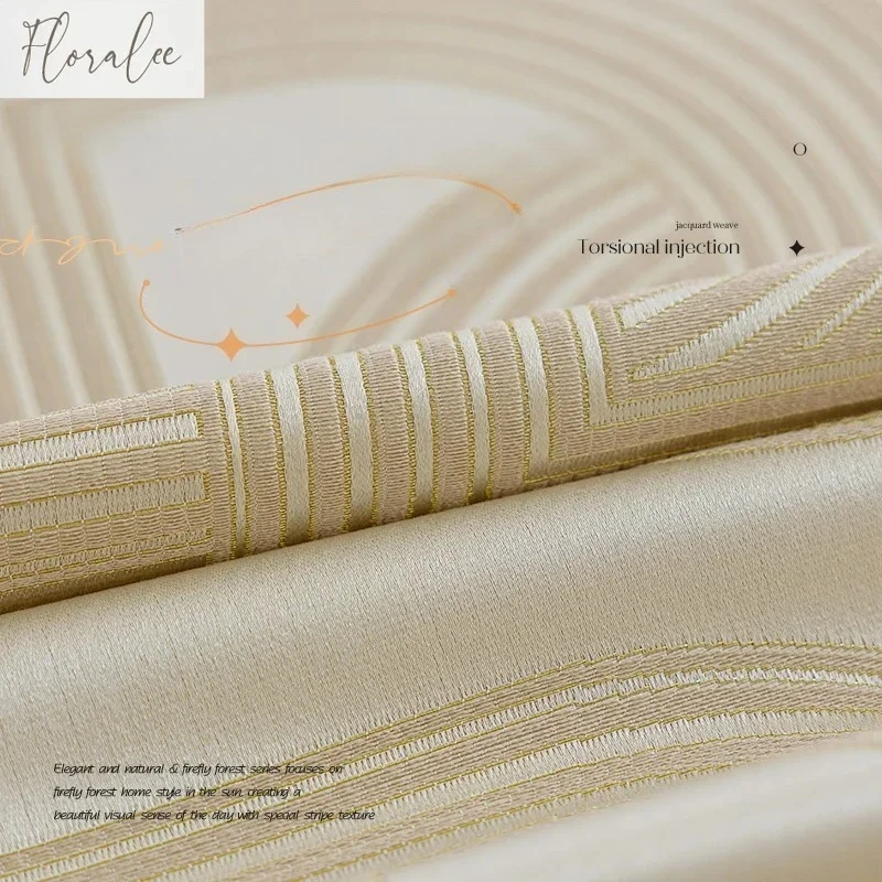 French Luxury Modern Minimalist High-Density Jacquard Blackout Curtains Arrival Elegant Curtains for Living Room Bedroom Balcony