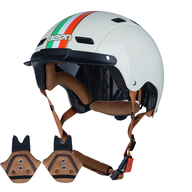 Lightweight BEON Children Kids Motorcycle Helmets Adjustable Size vehicles bicycles Boy Girl scooter skates Moto Helmets