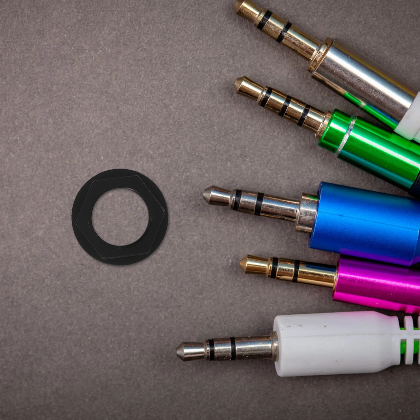 

Headphone Jack Nut Black Durable Hard Plastic Suitable for Cliff Uk Jacks S-H902 903 904 905 Audio Socket Parts