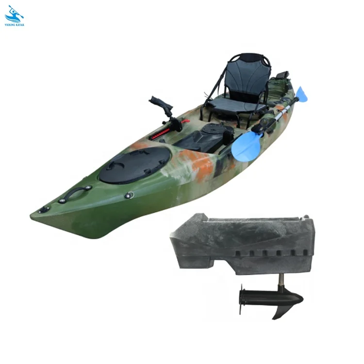 

Hot Competitive Price Canoe Sit on Top Fishing Motor Kayak With Electric Trolling Motorized Kayak