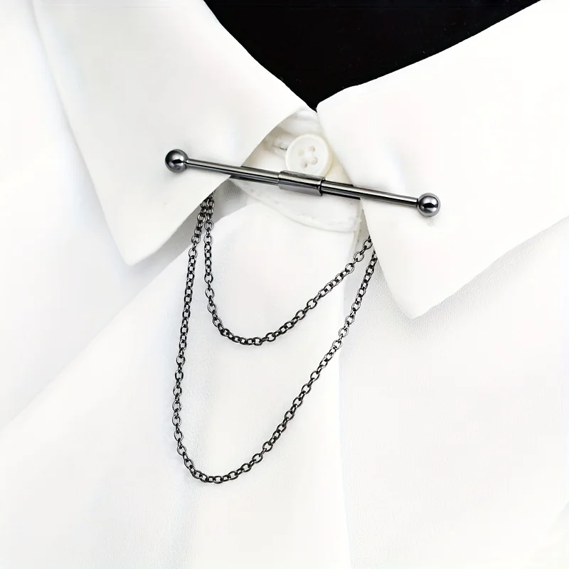 

Universal shirt collar clamping, clamping, tassel tie stick suit metal scarf clamping, clamping, Korean version