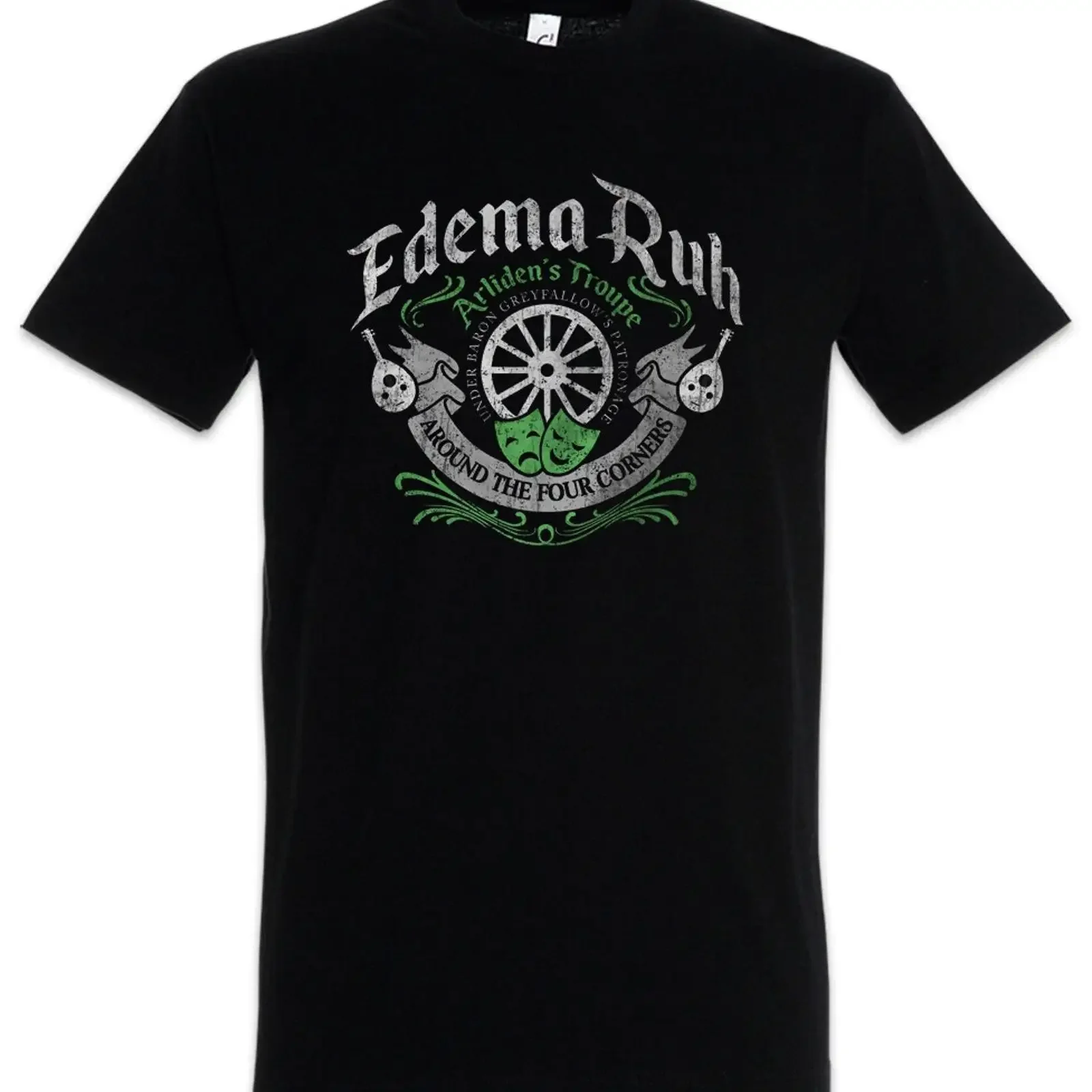 Edema Ruh T Shirt Kingkiller Book Kvothe Chronicle Arliden's Greyfallow vintage Washed Top For Everyday Wear homme Comfortable