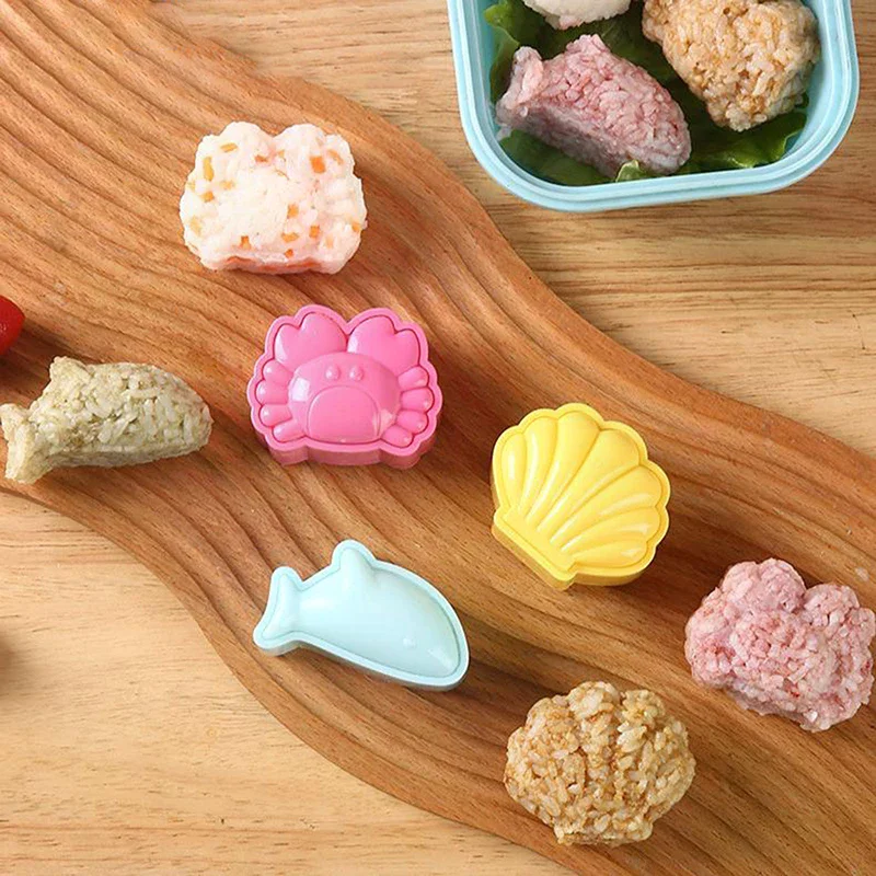 Crab Shellfish Fish Onigiri Mold Home Kitchen Food Utensils For Kitchen 3pcs Kit Sushi Press Convenient Japan Diy Bento Access
