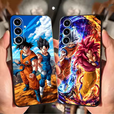 Dragon Ball Anime Vegeta Case for Samsung Galaxy S25 Edge S24 Plus S21 FE S20 S23 Ultra Black Soft Phone Cover