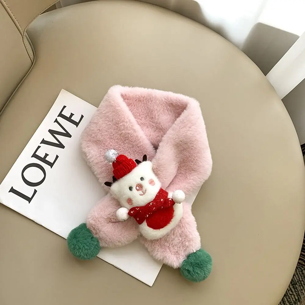 Nette Outdoor Geschenk Pompom Baby Winter Schal Kragen Schal Kinder Hals Wärmer Kinder Schals Wrap Weihnachten Schal